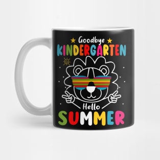 Goodbye kindergarten Graduation 2024 Hello Summer Lion Mug